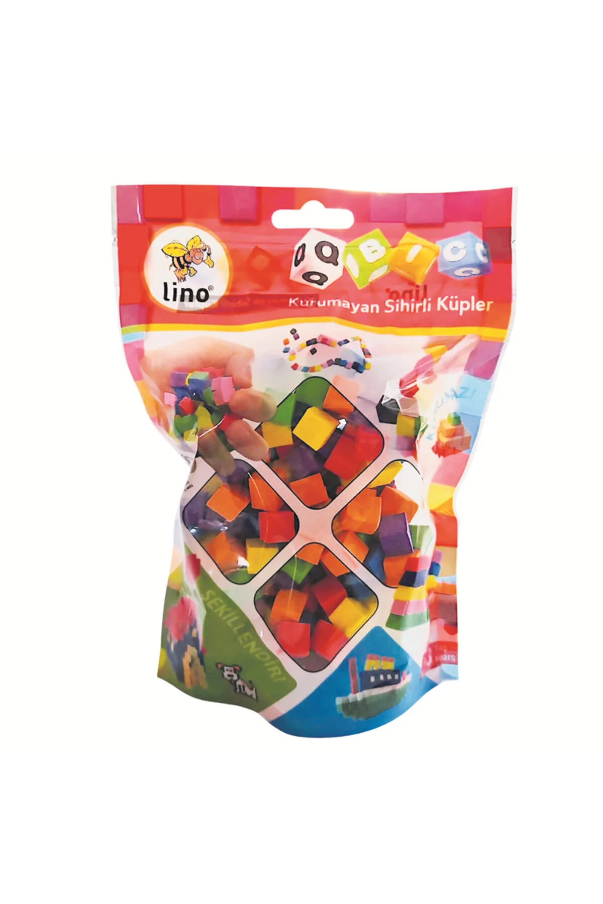 Lino QBİC 6 Renk 20gr Kurumayan Sihirli Küpler Lino QBİC 6 Renk 20gr Kurumayan Sihirli Küpler