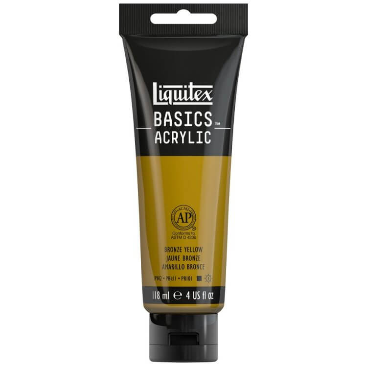 Liquitex Basics Acrylic 118ml Akrilik Boya Bronze Yellow 530 Liquitex Basics Acrylic 118ml Akrilik Boya Bronze Yellow 530