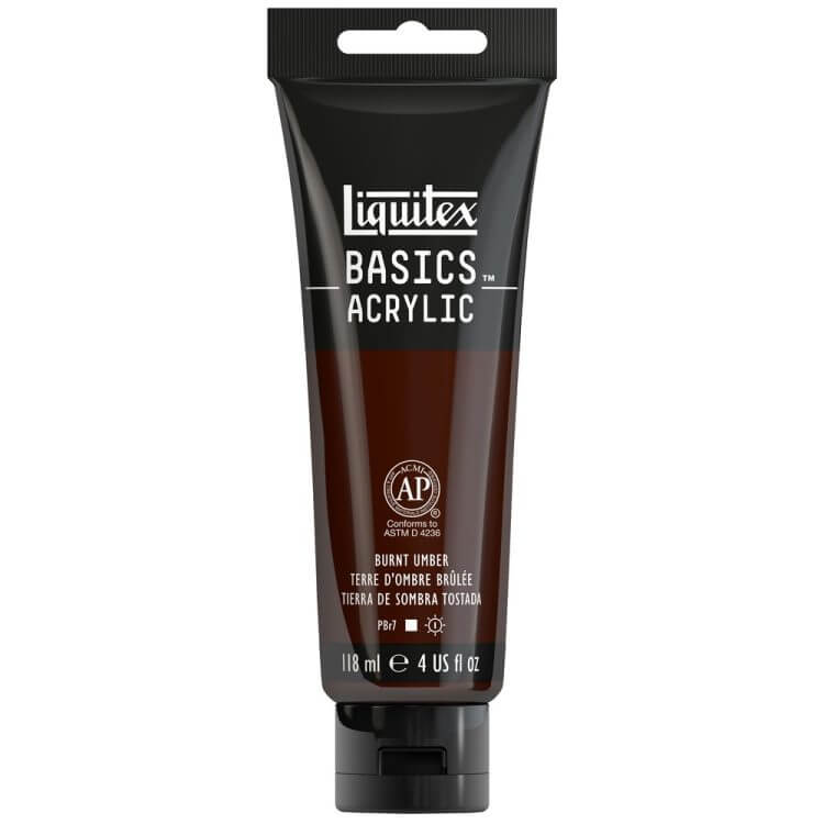Liquitex Basics Acrylic 118ml Akrilik Boya Burnt Umber 128 Liquitex Basics Acrylic 118ml Akrilik Boya Burnt Umber 128