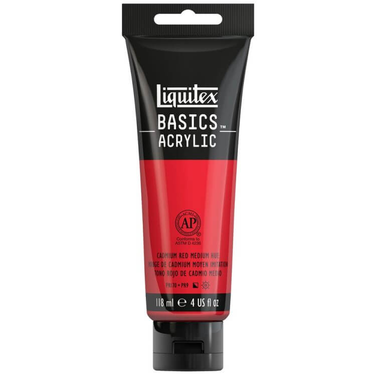 Liquitex Basics Acrylic 118ml Akrilik Boya Cadmium Red Medium Hue 151 Liquitex Basics Acrylic 118ml Akrilik Boya Cadmium Red Medium Hue 151