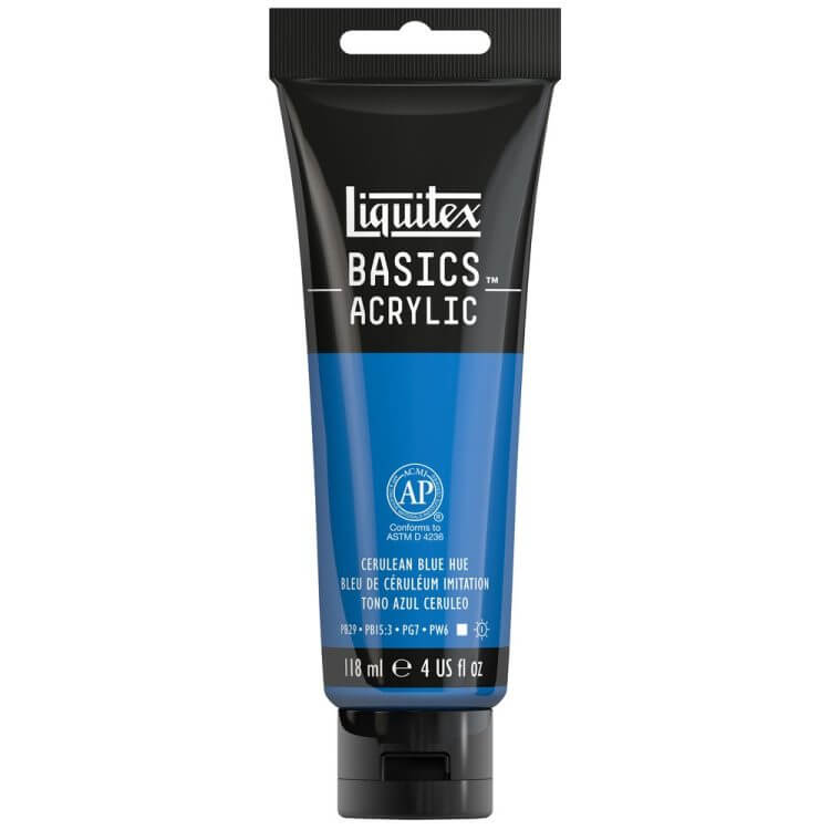 Liquitex Basics Acrylic 118ml Akrilik Boya Cerulean Blue Hue 470