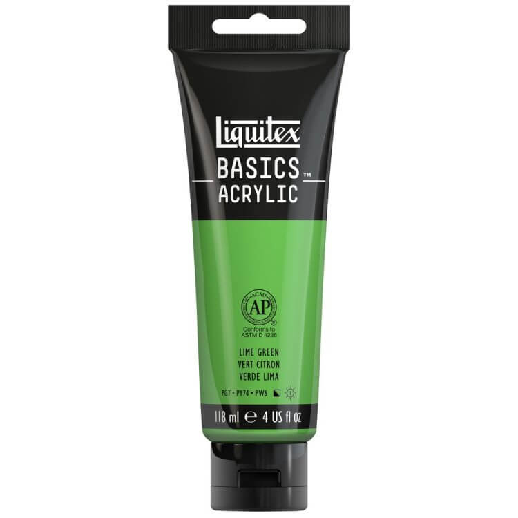 Liquitex Basics Acrylic 118ml Akrilik Boya Lime Green 222 Liquitex Basics Acrylic 118ml Akrilik Boya Lime Green 222