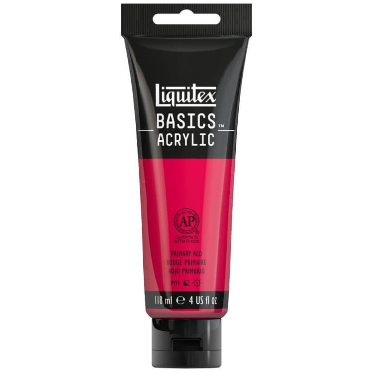 Liquitex Basics Acrylic 118ml Akrilik Boya Primary Red 415