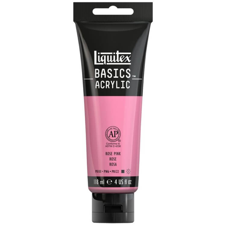 Liquitex Basics Acrylic 118ml Akrilik Boya Rose Pink 48