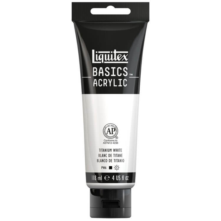 Liquitex Basics Acrylic 118ml Akrilik Boya Titanium White 432