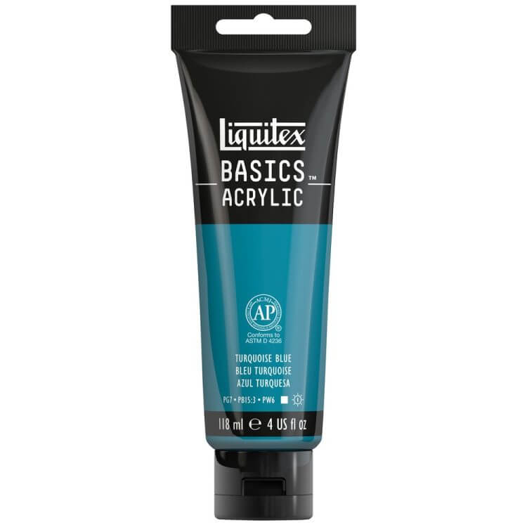 Liquitex Basics Acrylic 118ml Akrilik Boya Turquoise Blue 46 Liquitex Basics Acrylic 118ml Akrilik Boya Turquoise Blue 46
