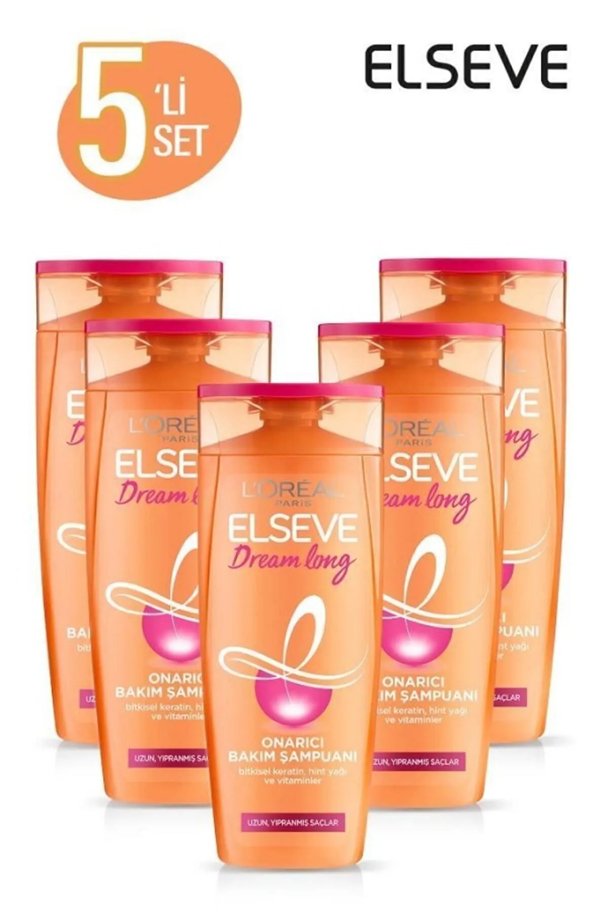 L'Oreal Paris Elseve 360ml Dream Long Şampuan - 5 ADET L'Oreal Paris Elseve 360ml Dream Long Şampuan - 5 ADET