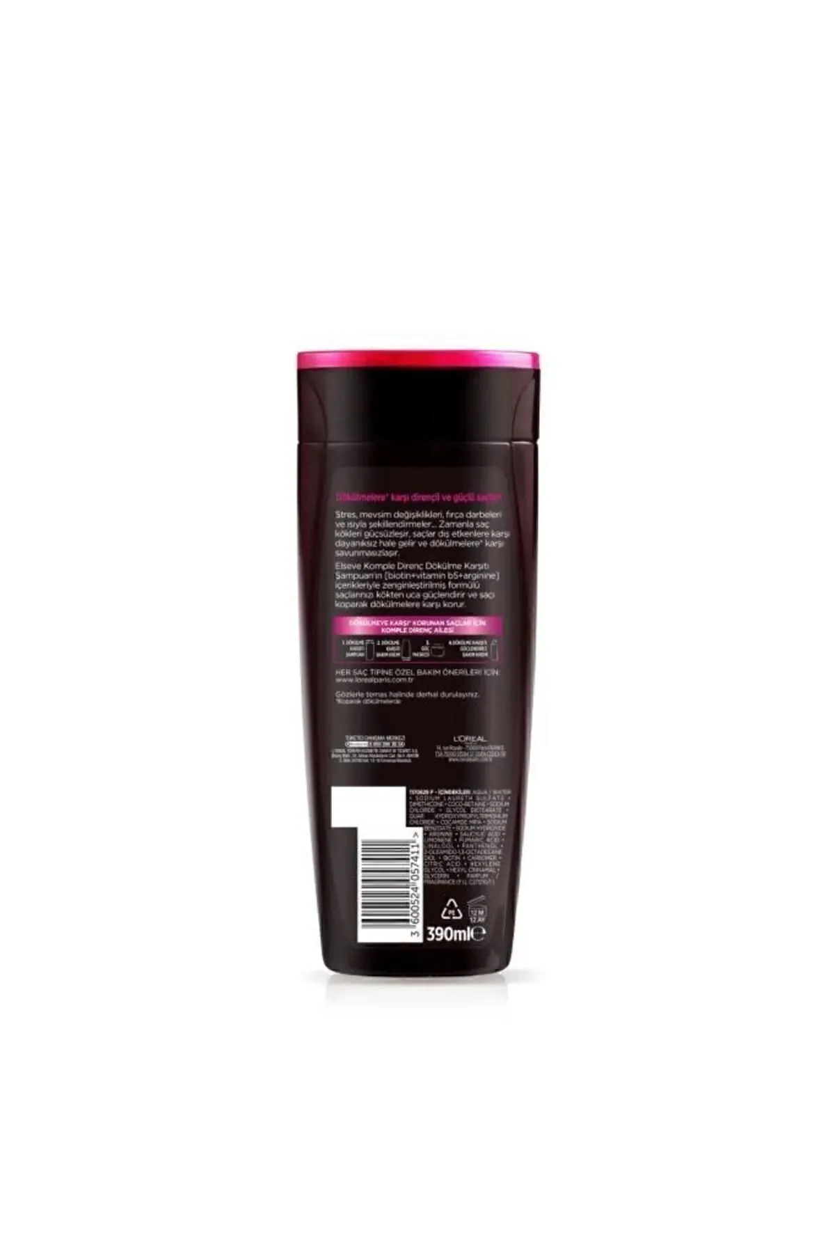 L'Oreal Paris Elseve Komple Direnç Karşıtı 390ml Şampuan - 4 ADET / 057411