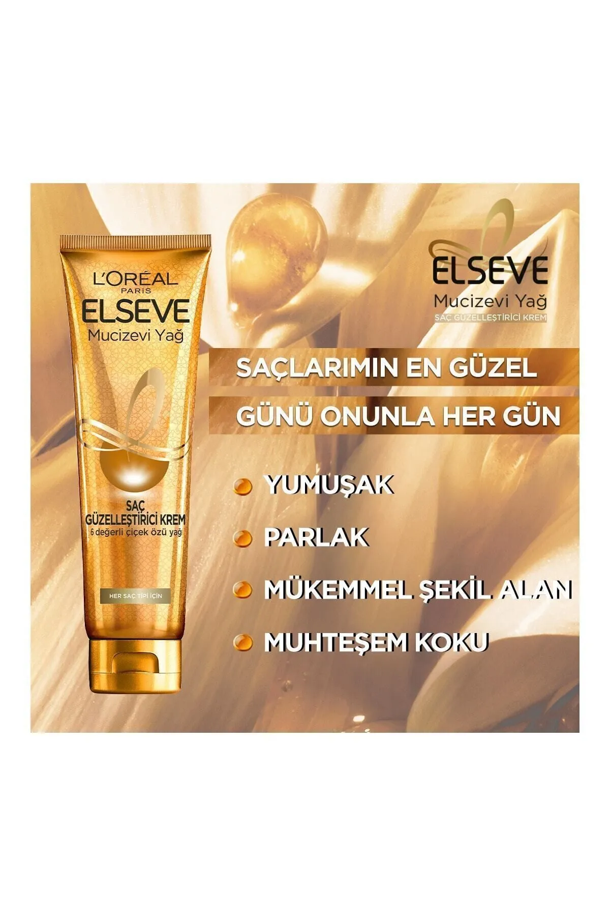 L'Oreal Paris Elseve Mucizevi Yağ Oil In Krem 150ml Kuru Saçlar / 036332