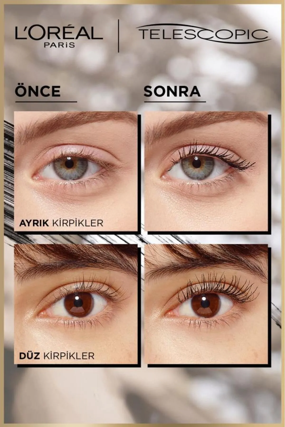 L'Oreal Paris Gold Teleskobik Maskara / 881799