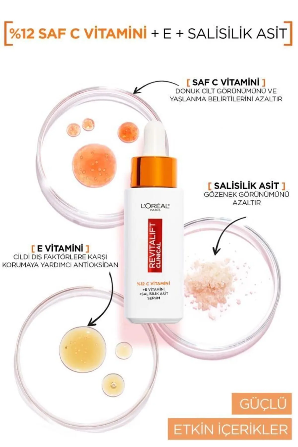 L'Oreal Paris Revitalift Clinical %12 Saf C Vitamini Aydınlatıcı Serum 30ml / 069780