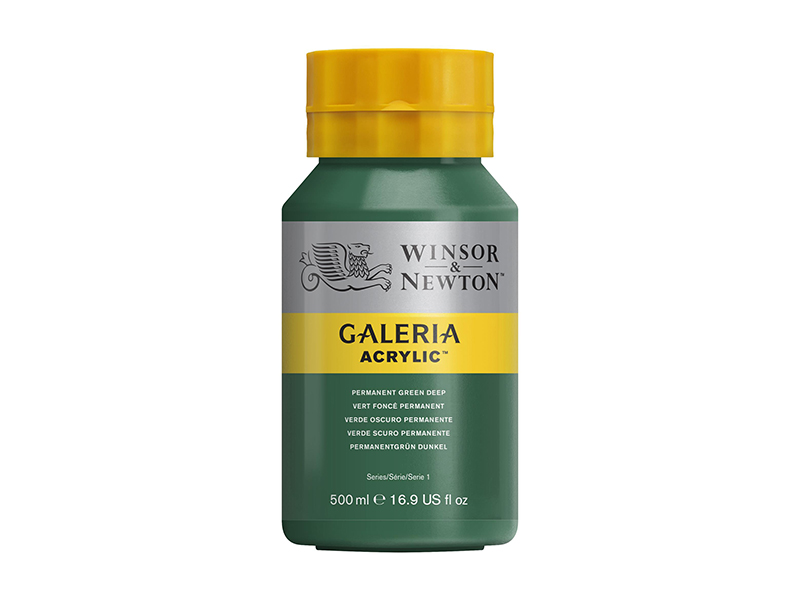 Winsor & Newton | Galeria Acrylic 500ml Permanent Green Middle