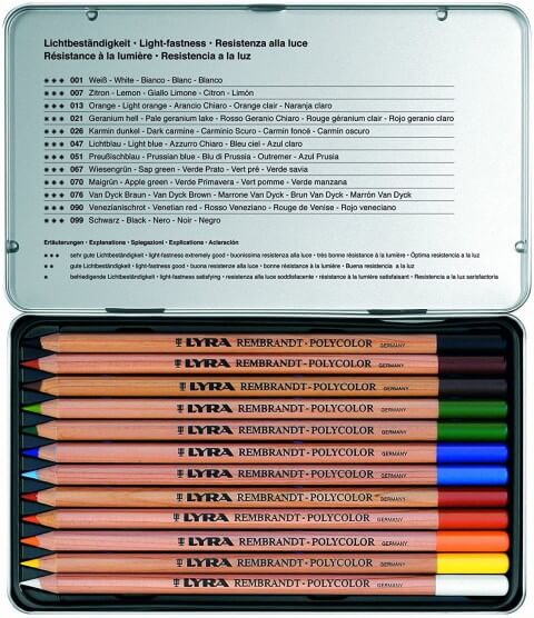 LYRA Rembrandt Polycolor 12'li Kuru Boya