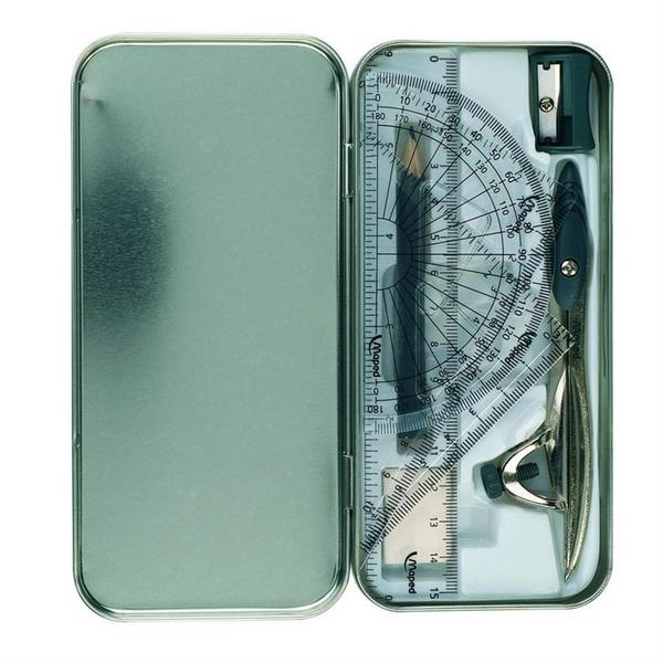 Maped Study Nikel Metal Kutu 8'li Pergel Takımı / 119418 Maped Study Nikel Metal Kutu 8'li Pergel Takımı / 119418