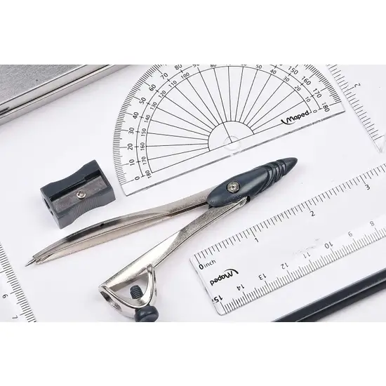 Maped Study Nikel Metal Kutu 8'li Pergel Takımı / 119418 Maped Study Nikel Metal Kutu 8'li Pergel Takımı / 119418