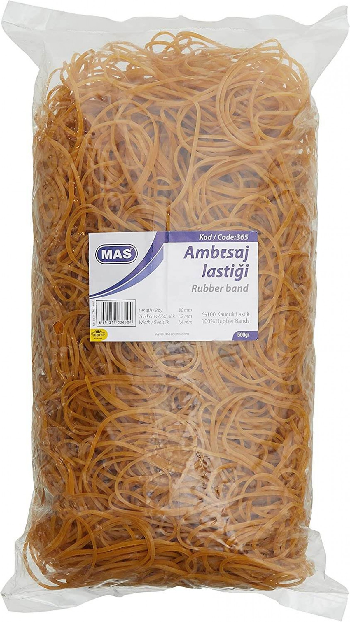Mas 500gr Midi Poşet Lastik / 0365 Mas 500gr Midi Poşet Lastik / 0365