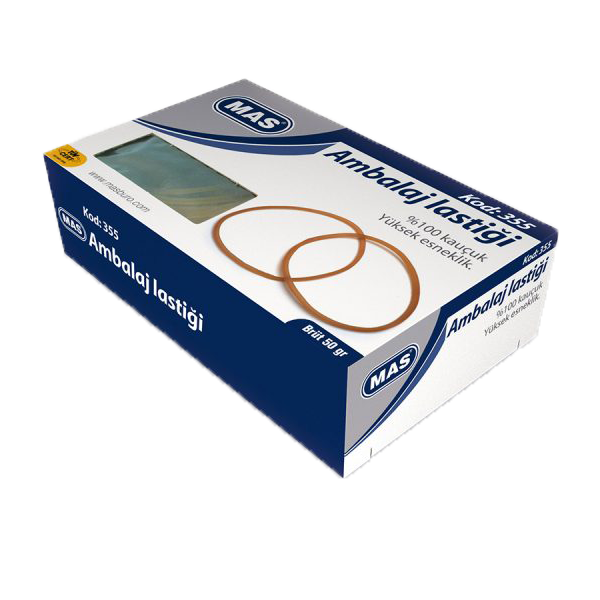 Mas Ambalaj Lastik Kutu Midi %100 Kauçuk 50 GR 355 Mas Ambalaj Lastik Kutu Midi %100 Kauçuk 50 GR 355