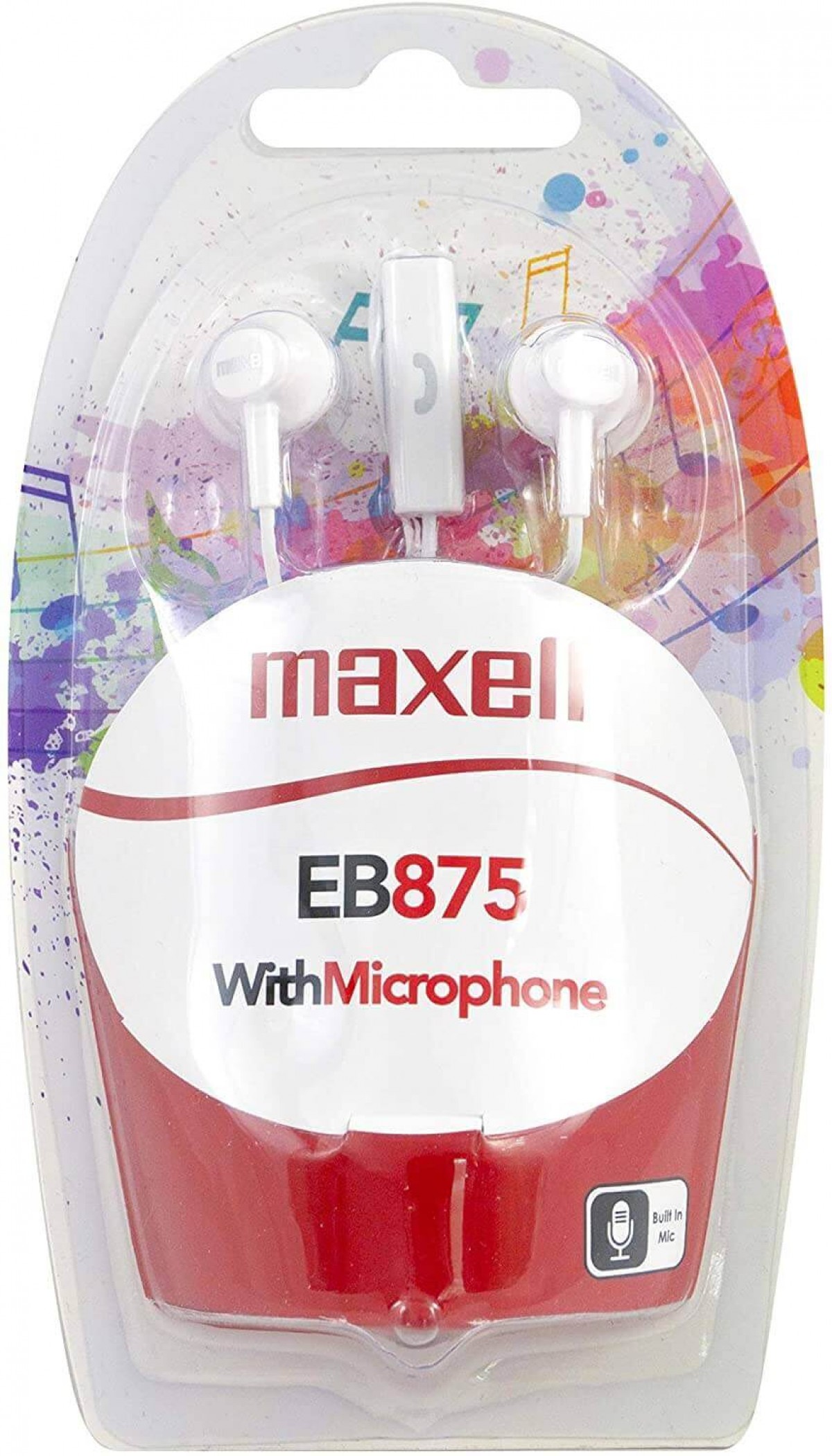 Maxell EB875 Mikrofonlu Kablolu Kulaklık - Beyaz