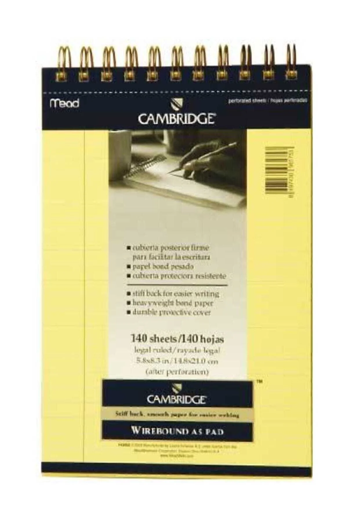 Mead Cambridge A5 Bloknot Çizgili 70 Yaprak Sarı Kağıt Mead Cambridge A5 Bloknot Çizgili 70 Yaprak Sarı Kağıt