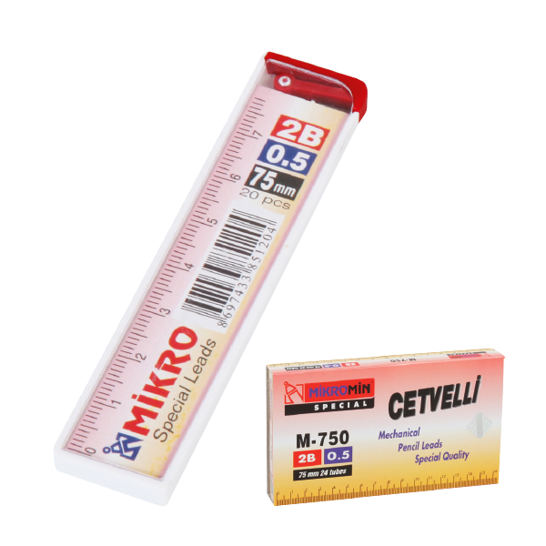 Mikro 0.5mm 2B 75mm Kalem Ucu - 1 Adet Mikro 0.5mm 2B 75mm Kalem Ucu - 1 Adet