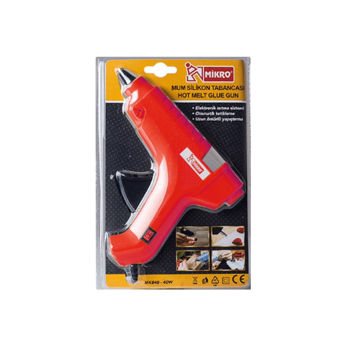 Mikro Mk 840 40w Büyük Silikon Tabancası