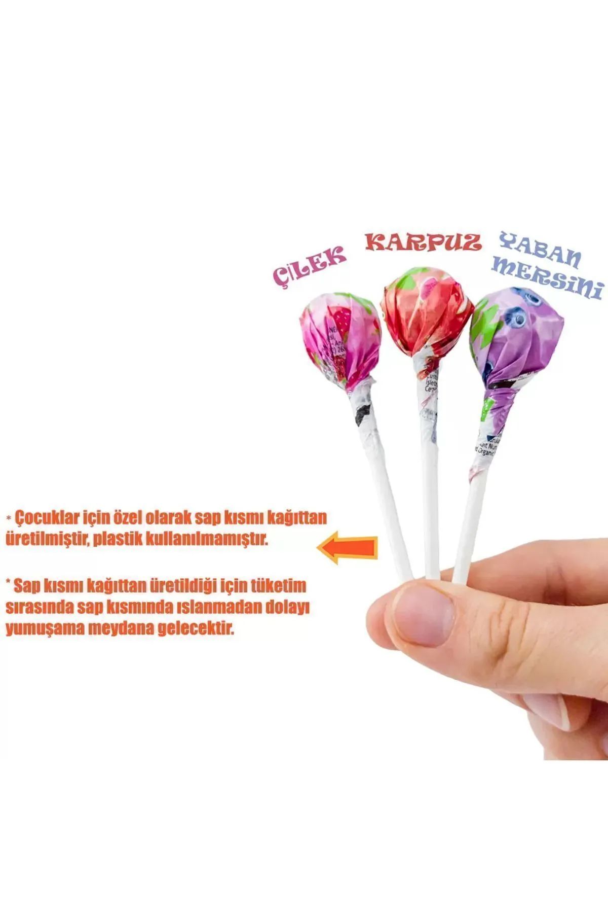 Mom Organik Lolipop (çilek, Karpuz, Yaban Mersini Ve C Vitamini) - 1 Paket