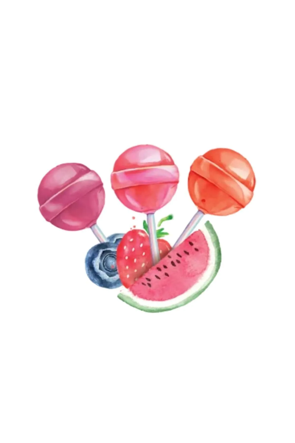 Mom Organik Lolipop (çilek, Karpuz, Yaban Mersini Ve C Vitamini) - 3 PAKET