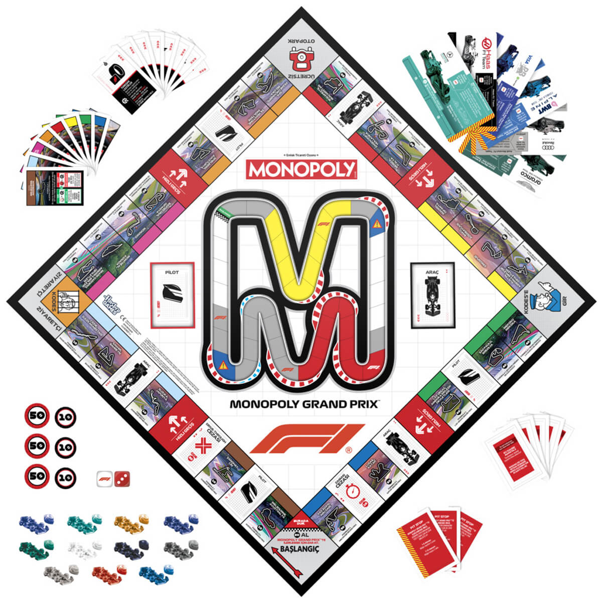 Monopoly F1 Edition Emlak Ticaret Kutu Oyunu Monopoly F1 Edition Emlak Ticaret Kutu Oyunu