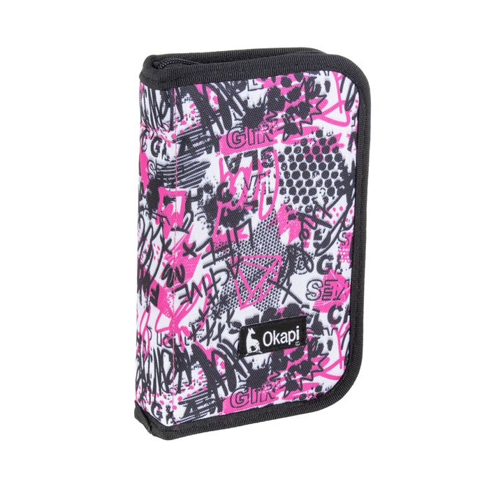 Okapi İki Kapaklı Kalemlik Desenli / OKP-123/AS Okapi İki Kapaklı Kalemlik Desenli / OKP-123/AS