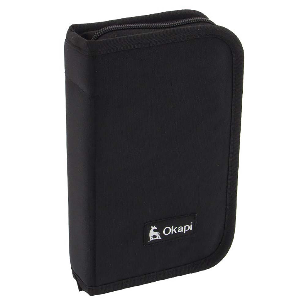 Okapi İki Kapaklı Kalemlik Siyah / OKP-123/S Okapi İki Kapaklı Kalemlik Siyah / OKP-123/S