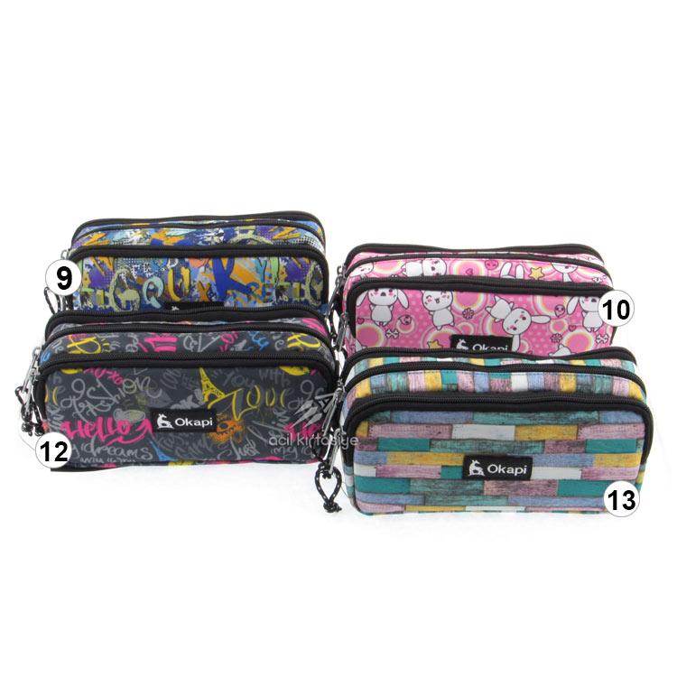 Okapi Üç Gözlü Kalemlik Desenli / OKP-101/AS Okapi Üç Gözlü Kalemlik Desenli / OKP-101/AS