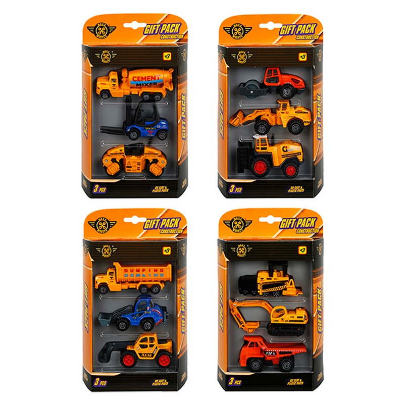 Oyuncak İnşaat Araçları 3'lü Paket Set