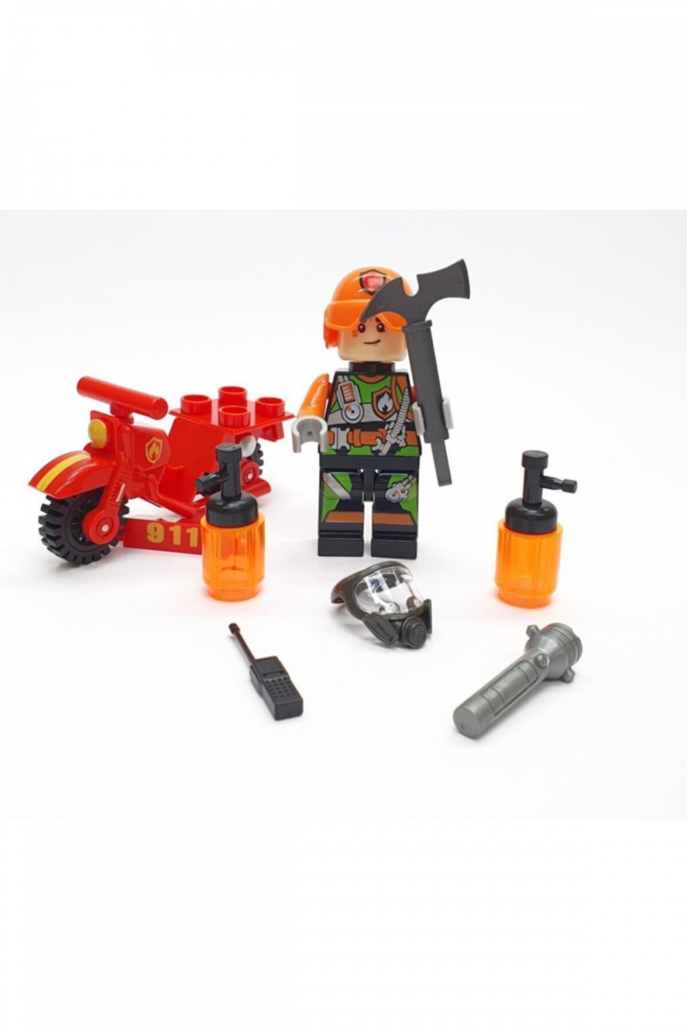 Oyuncak Lego Figürlü İtfaiye Seti
