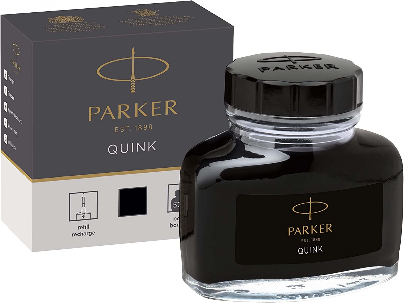 Parker Quink 57ml Dolma Kalem Şişe Mürekkebi Siyah Parker Quink 57ml Dolma Kalem Şişe Mürekkebi Siyah
