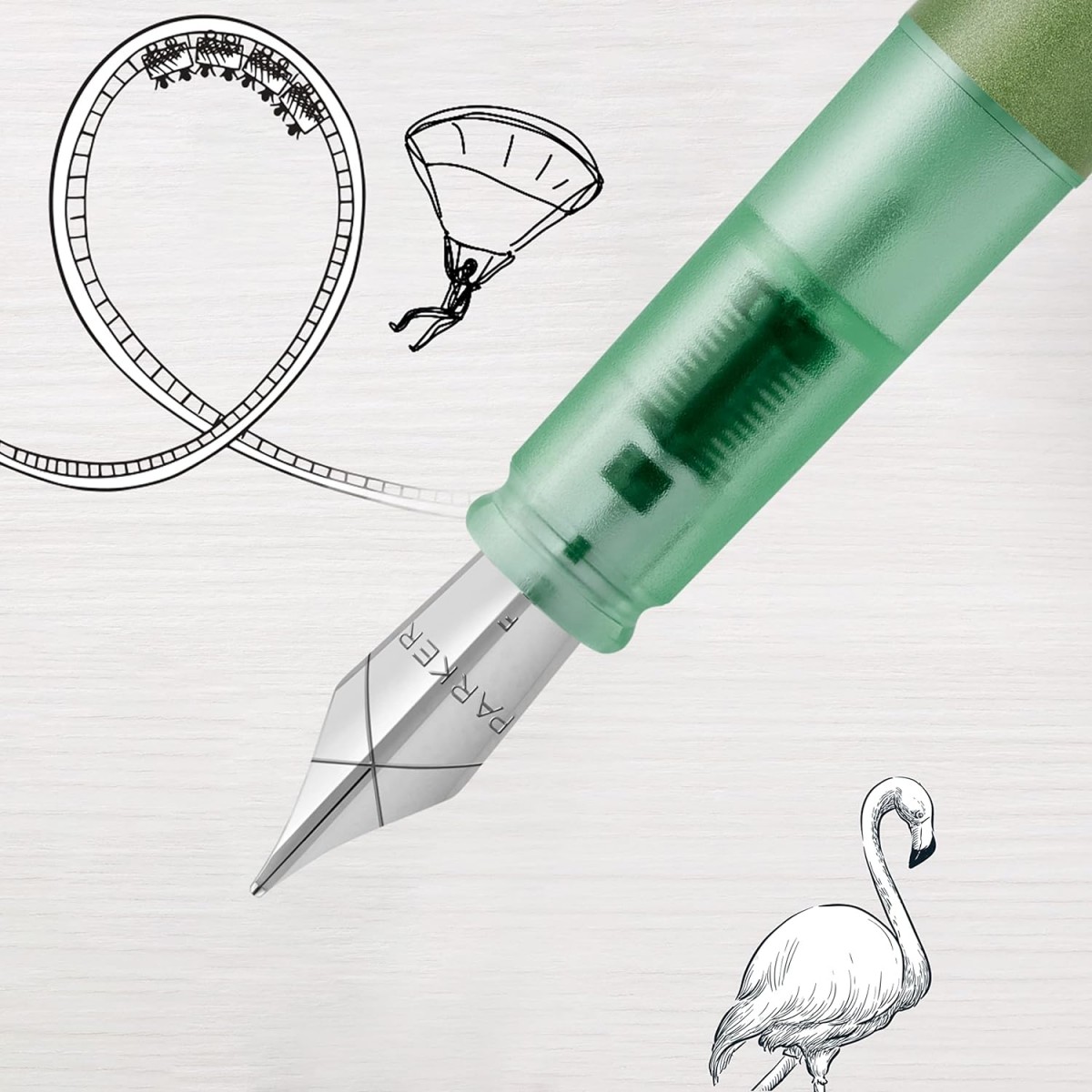 Parker Vector XL Mat Dolma Kalem, M Uç - Yeşil /