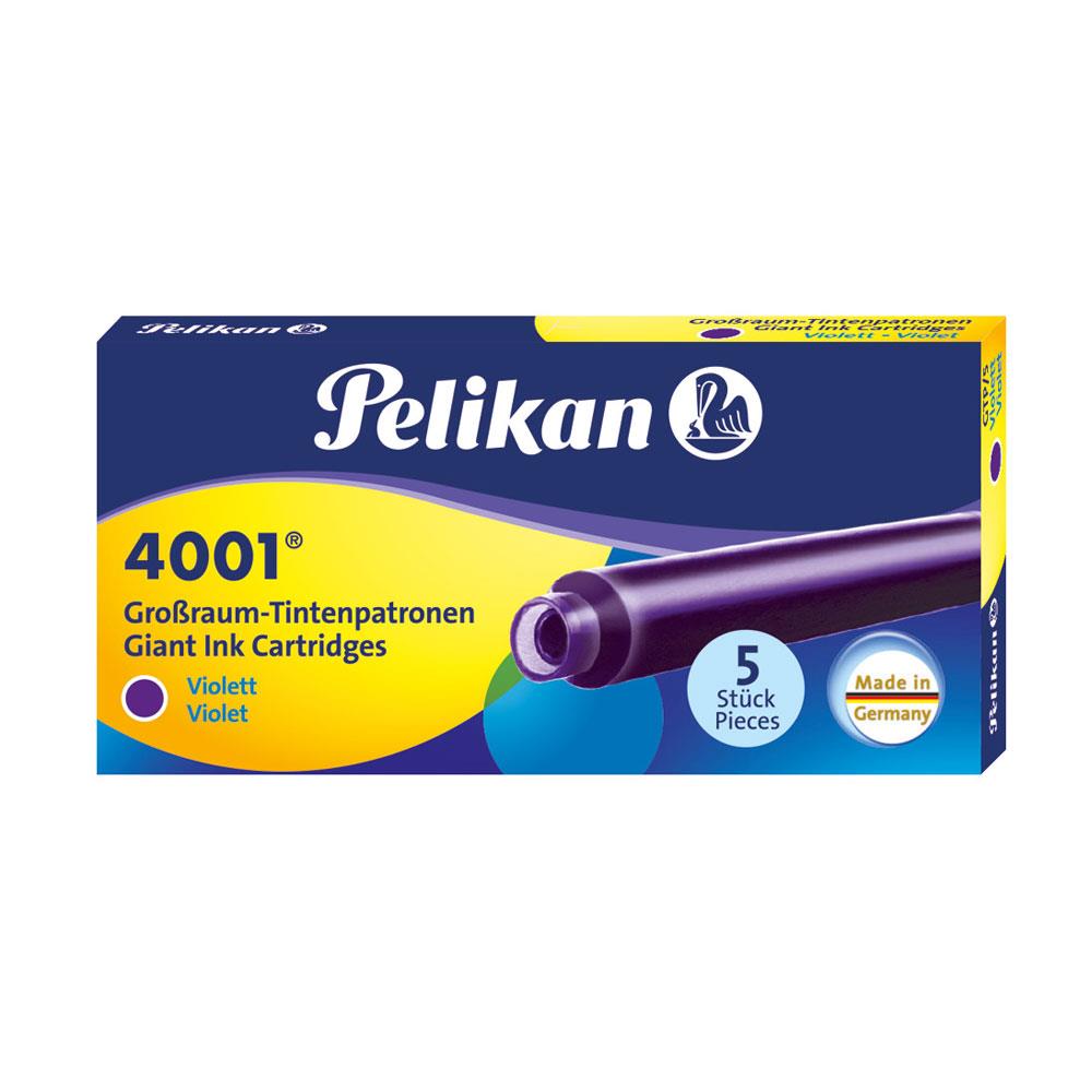 Pelikan 4001 Dolma Kalem Kartuşu Büyük Boy Violet (5li paket) Pelikan 4001 Dolma Kalem Kartuşu Büyük Boy Violet (5li paket)