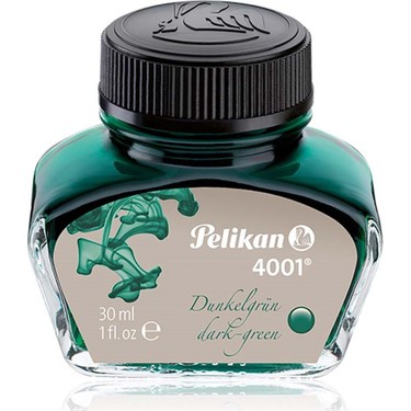 Pelikan 4001 Dolmakalem Mürekkebi Dark Green Pelikan 4001 Dolmakalem Mürekkebi Dark Green