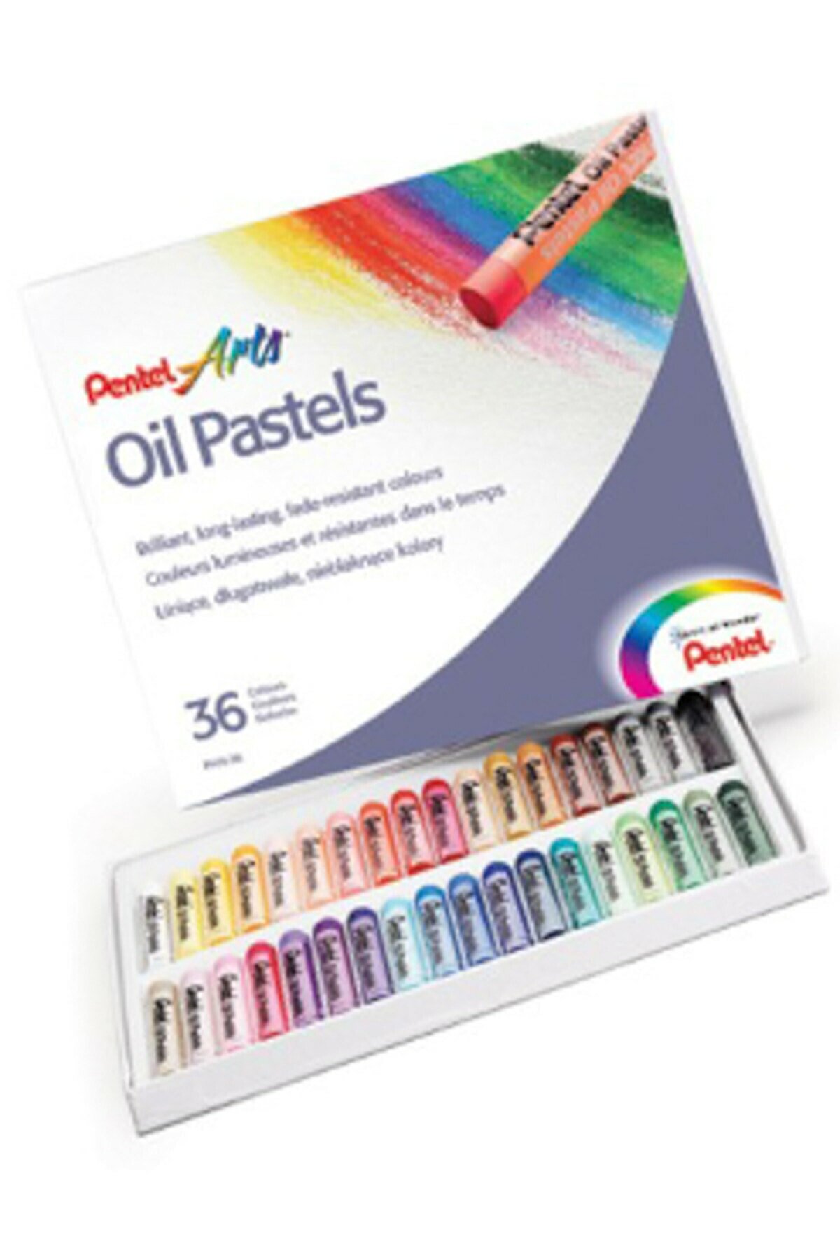 Pentel Arts Yağlı Pastel Boya - 36 Renk / YPHN36