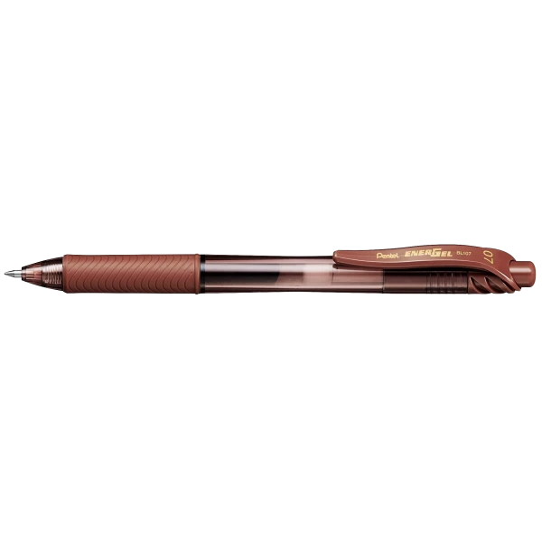 Pentel Energel 0.7mm Basmalı Jel Kalem Kahverengi / BL107-E Pentel Energel 0.7mm Basmalı Jel Kalem Kahverengi / BL107-E