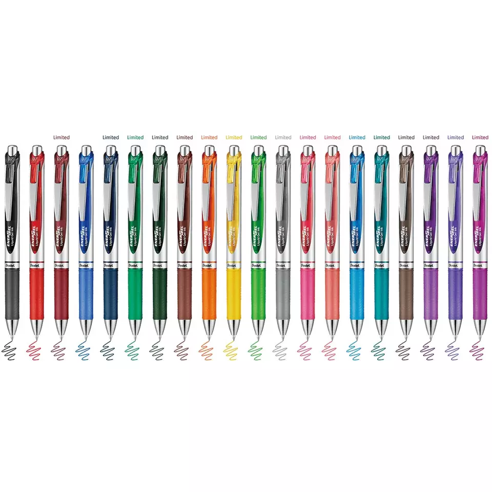 Pentel Energel 20th Anniversary Limited Edition 0.7mm Jel Kalem kalemlik Hediyeli Set / Y BL77-20