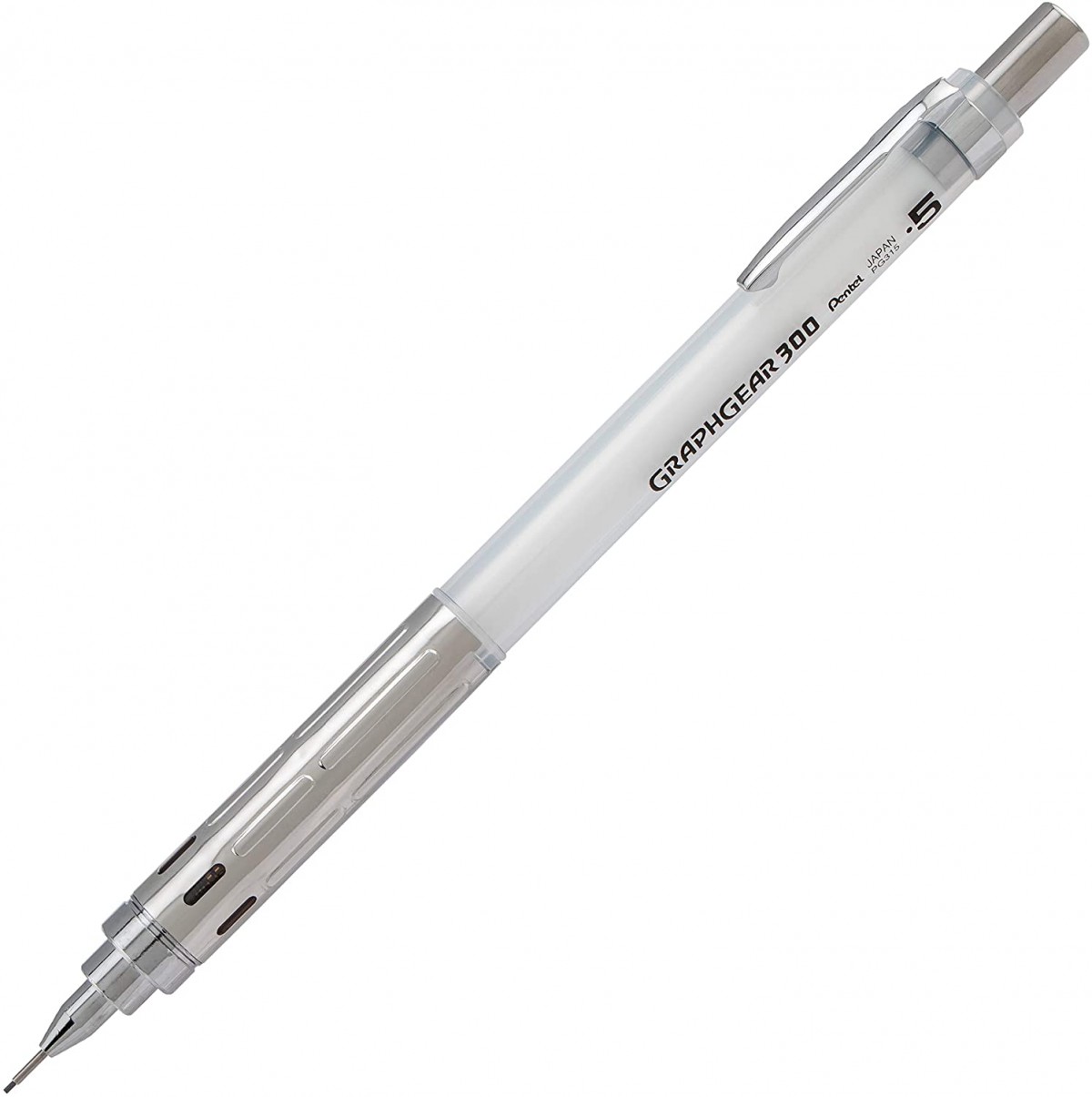 Pentel GraphGear 300 0.5 mm Mekanik Kurşun Kalem - Beyaz