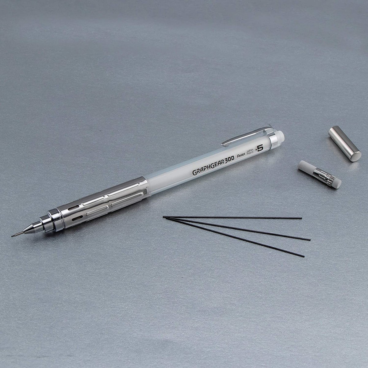 Pentel GraphGear 300 0.5 mm Mekanik Kurşun Kalem - Beyaz