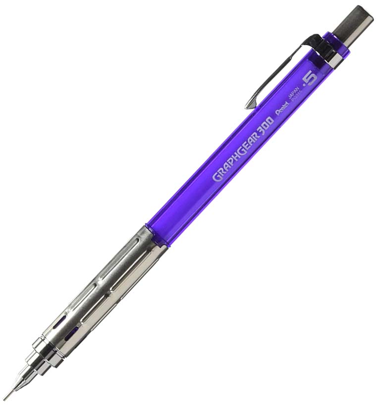 Pentel GraphGear 300 0.5 mm Mekanik Kurşun Kalem - Mor