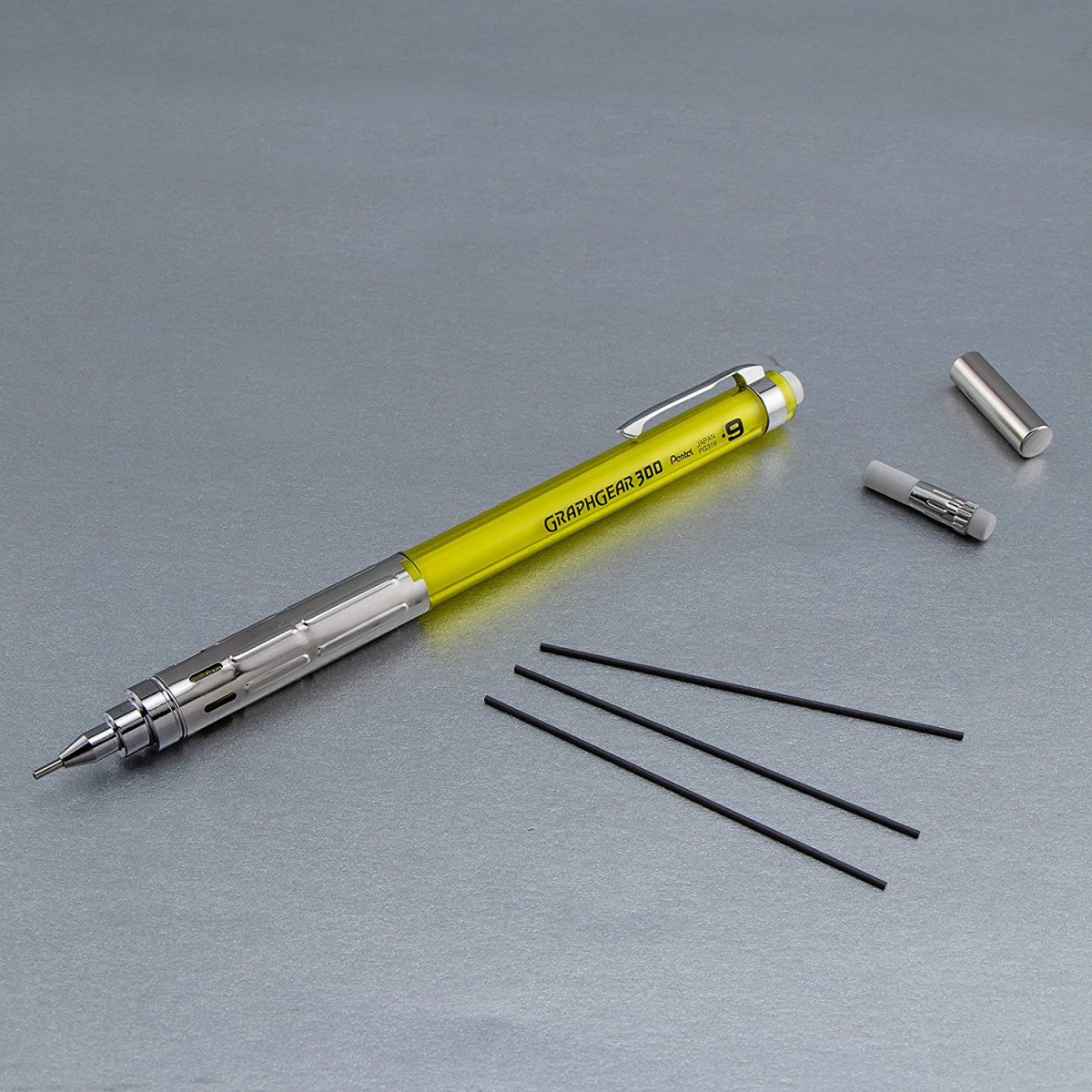 Pentel GraphGear 300 0.9 mm Mekanik Kurşun Kalem - Sarı