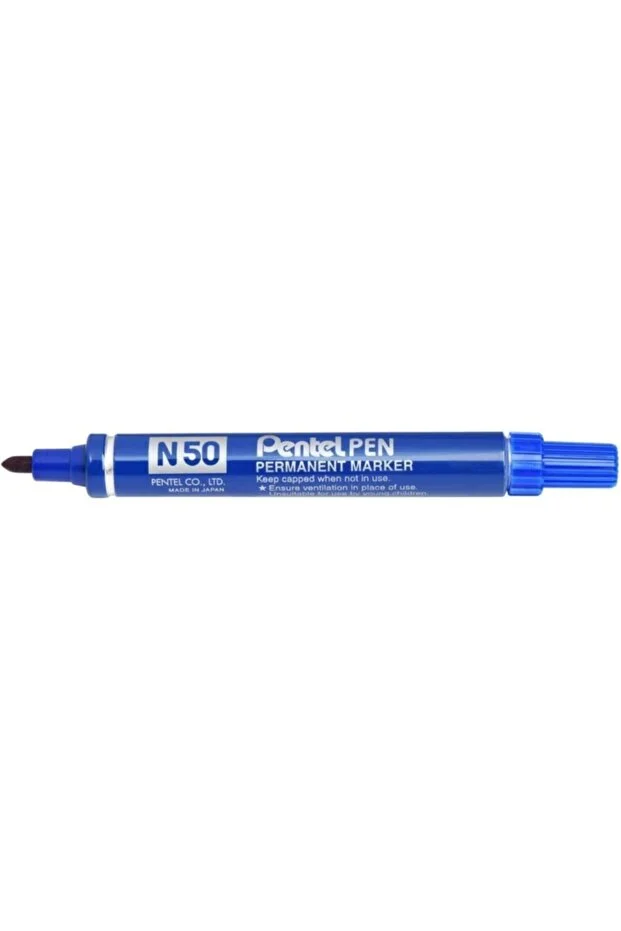 Pentel N50 Bullet Tip Permanent Marker Mavi Pentel N50 Bullet Tip Permanent Marker Mavi