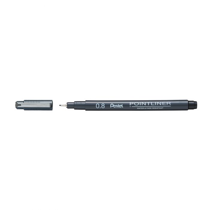Pentel Pointliner Fiber Uçlu Teknik Çizim Kalemi 0.8mm Pentel Pointliner Fiber Uçlu Teknik Çizim Kalemi 0.8mm