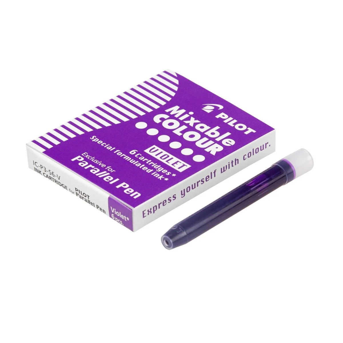 Pilot Parallel Pen Orijinal Kartuş 6'lı Mor / IC-P3-S6-V Pilot Parallel Pen Orijinal Kartuş 6'lı Mor / IC-P3-S6-V