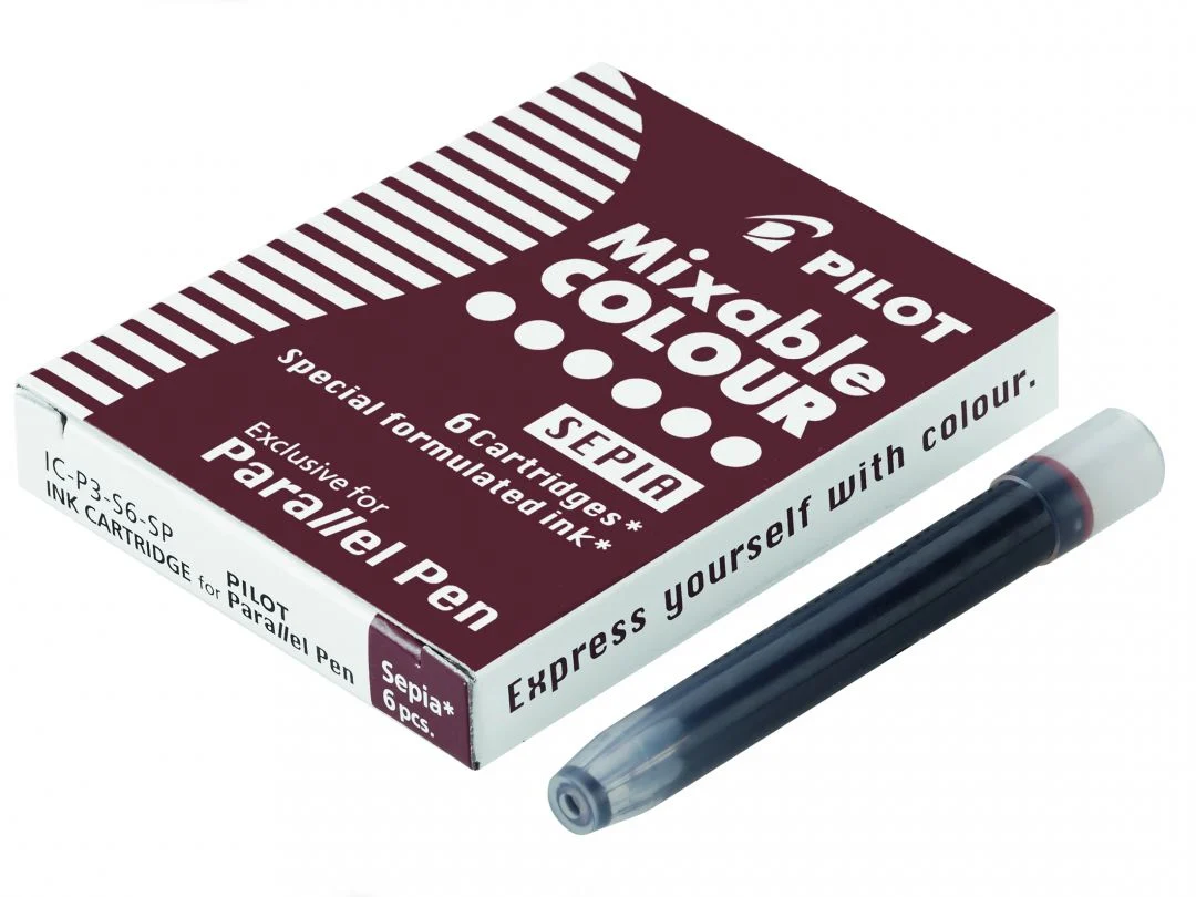Pilot Parallel Pen Orijinal Kartuş 6'lı Sepia / IC-P3-S6-SP