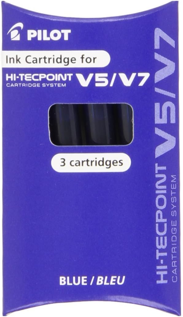 Pilot V7-V5 3'lü Ball Pen Kartuş Mavi