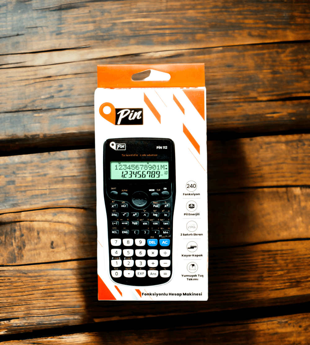 Pin 112 Fonksiyonel Bilimsel Hesap Makinesi Siyah Pin 112 Fonksiyonel Bilimsel Hesap Makinesi Siyah
